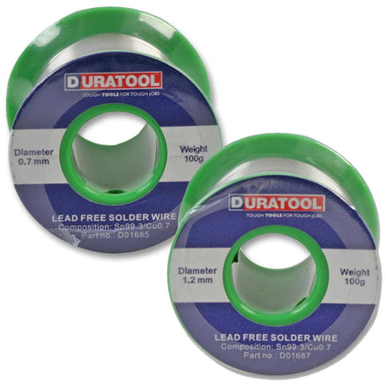 Lead Free Rosin Flux Core Solder Wire Electrical Soldering 0.7mm / 1.2mm 100g