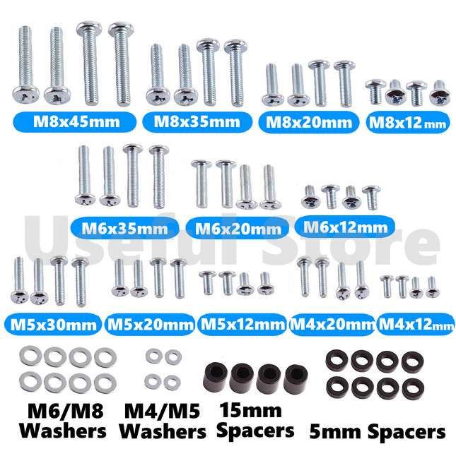 Screws PC Computer Monitor LCD Stand Bracket Mounting M4 M6 M5 M8 VESA Screws
