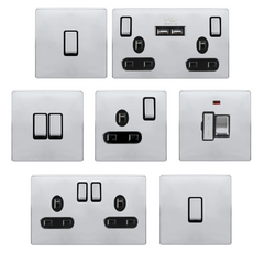 Collection image for: Mirror Polished Chrome Sockets & Light Switches