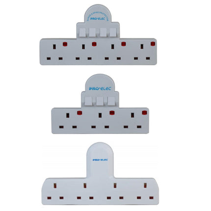 3/4 Way Gang Main Adaptor Extension Power Socket Switched Multi UK Plug 13A