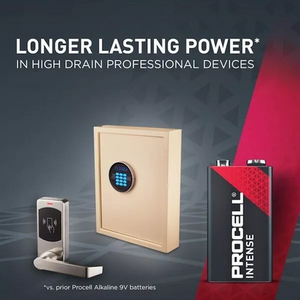 3x Duracell Industrial Procell INTENSE Block 9V Alkaline Battery MN1604 Exp 2029