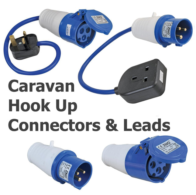 Caravan Hook Up Adapter 230V UK Mains Conversion Plug Connector Lead 16A Camping