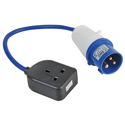 Caravan Hook Up Adapter 230V UK Mains Conversion Plug Connector Lead 16A Camping