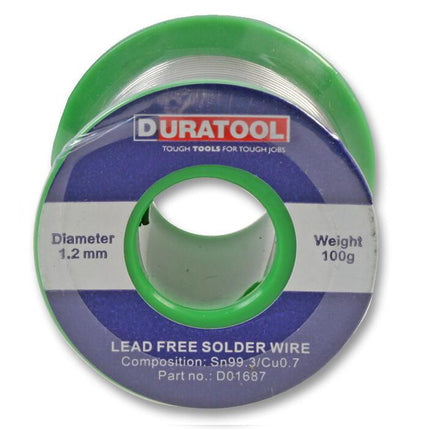 Lead Free Rosin Flux Core Solder Wire Electrical Soldering 1.2mm Diameter 100g