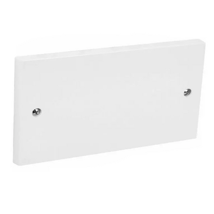 Single Double Gang Blanking Plate White Cover for Light Switch Plug Wall Socket