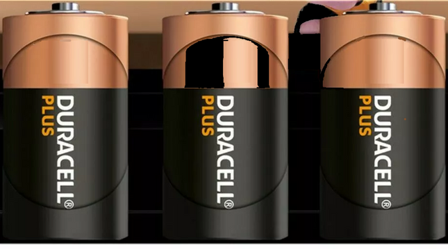 Duracell Plus 50% more Life Guaranteed D Batteries LR20 1 Pack of 3 Batteries