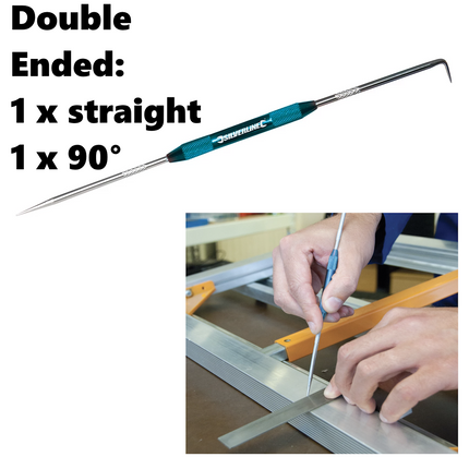 200mm Double Ended Engineers Scribe Metal Hardened Steel Marking & Scoring Tool