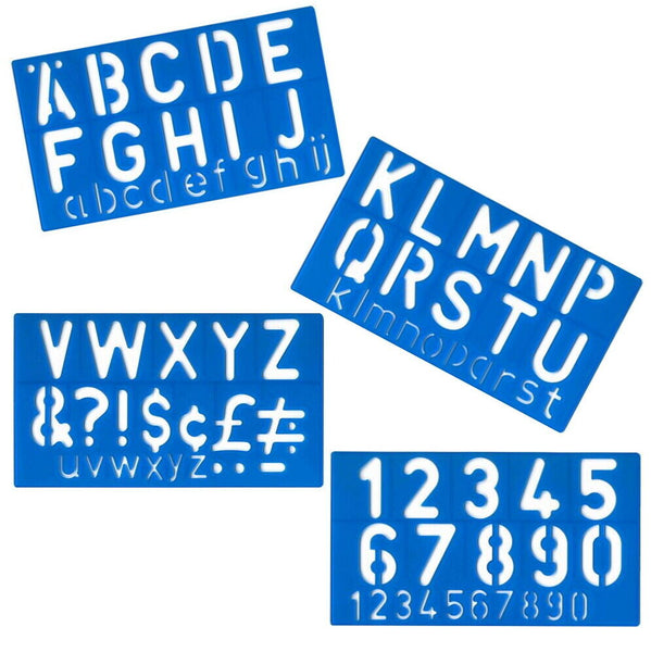 50mm Stencils Letters Numbers Pen Alphabet Special Stencil Full Set Sign Writing