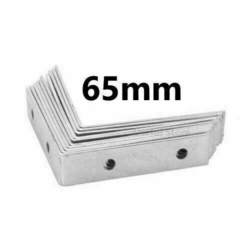 10x Corner Braces Right Angle L Shape Plate Fence Shelf Repair Brace Brackets