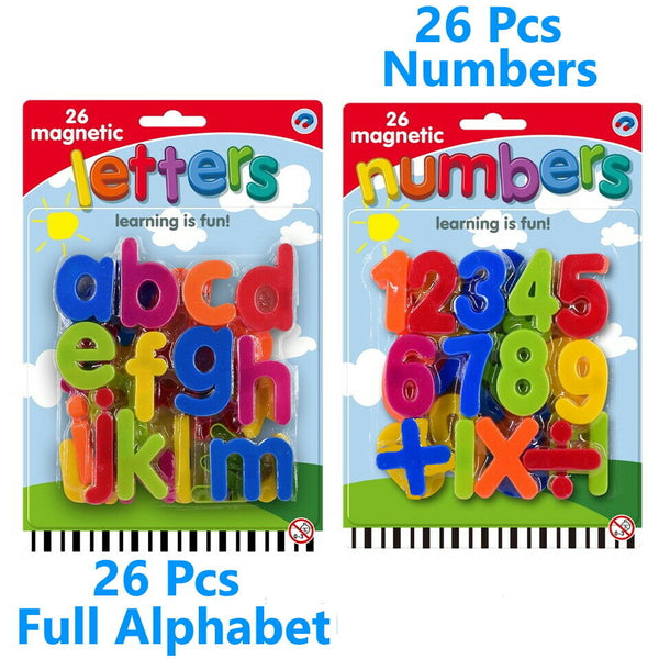 Kids Learning Teaching MAGNETIC Toy Letters & Numbers Fridge Magnets Alphabet