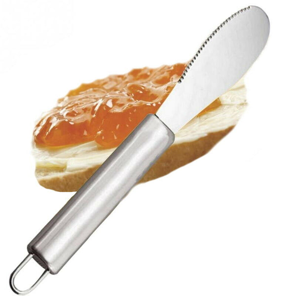 New Wide Blade Sandwich Spreader Butter Cheese Knives Quality Stainless Steel