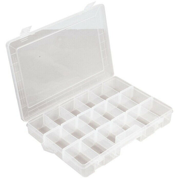 Storage Box Hard Plastic Adjustable Compartment Slot Plastic Craft Organizer