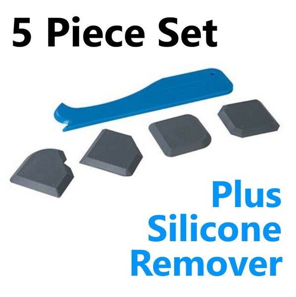 5pc Sealant Tool Smoothing Silicone Grout Spreader Caulk Tile Fugi Finishing