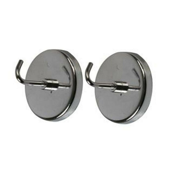 2x Magnetic Magnet Hooks 1" Kitchen Fridge Key Tool Holder Garage Office 1inch