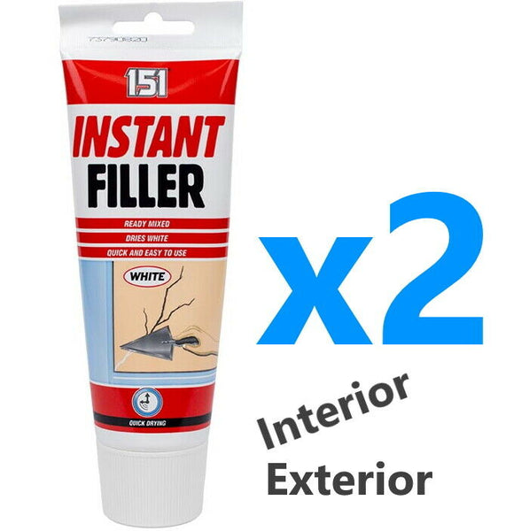 2x ALL PURPOSE FILLER White Smooth Ready Mixed Interior Exterior wood Wall 180ml