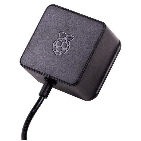 Official Raspberry Pi 4 USB-C PSU, 3A UK Black - RASPBERRY-PI Power Supply