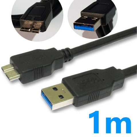 1m USB 3.0 Lead Cable WD Seagate Toshiba Samsung Portable External Hard Drive