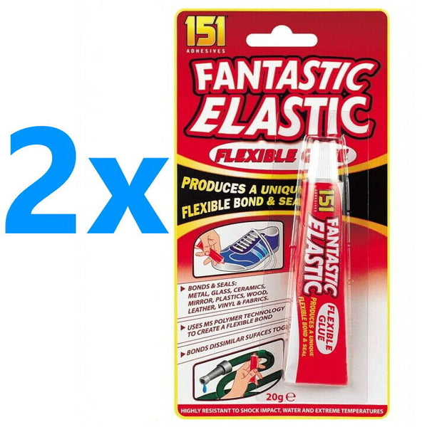 2x Flexible Glue Adhesive Shoes Trainers Clothes Fabric Boot Leather Sofa Sole