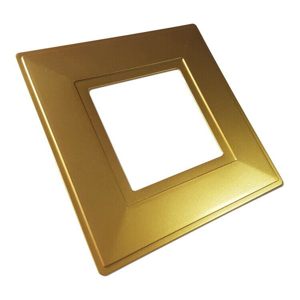 Gold Single Light Switch Socket Finger Plates Surround Wall Protector Cover