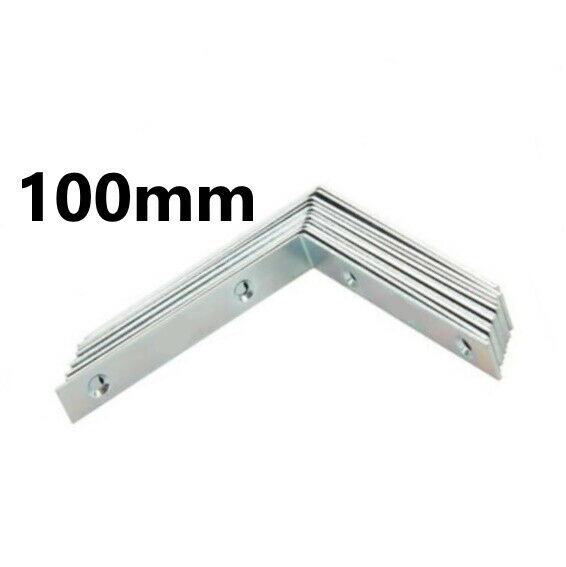 10x Corner Braces Right Angle L Shape Plate Fence Shelf Repair Brace Brackets