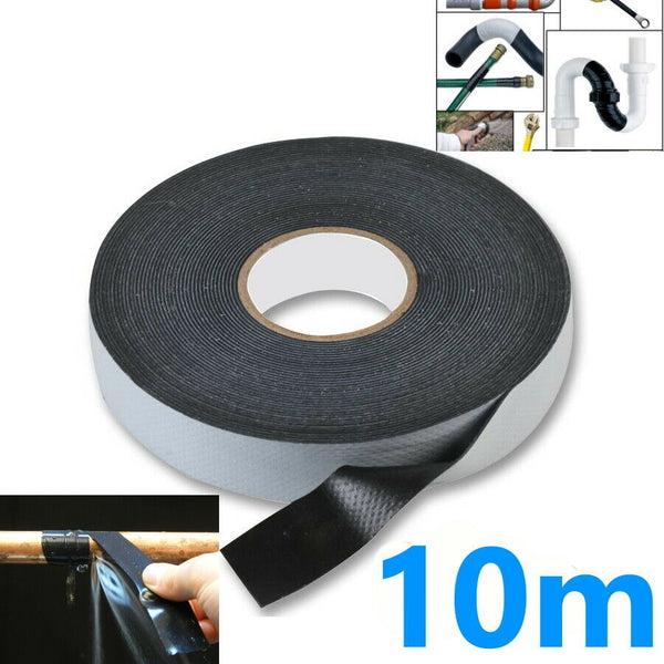 Self Amalgamating Tape Waterproof Rubber Bonding Leak Repair Pipe 19mm 10M Roll