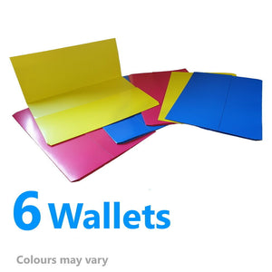 A4 Document Wallets Multi Pack Cardboard Foolscap Folders Card Files Multi Pack