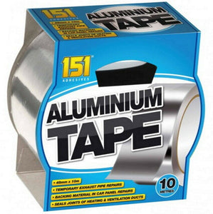 Aluminium Foil Tape Strong Adhesive Heating / Vent Ducts Exhaust Pipes 48mmx10M