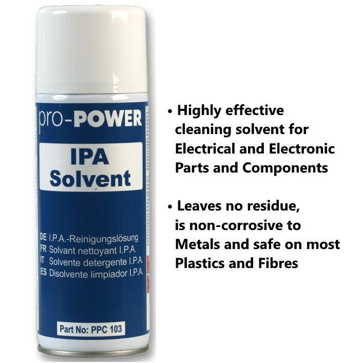 400ml IPA Solvent Alcohol Cleaner Electrical Components PCB Aerosol Spray