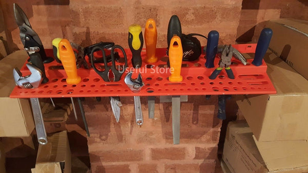 Large 61cm Tool Storage Rack Hanger Garage Wall Store 24" Holder Tidy Organiser