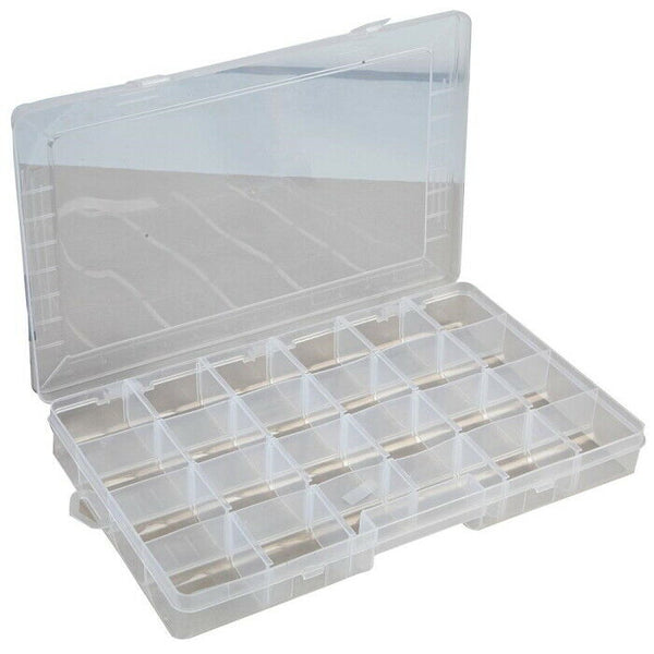 Storage Box Hard Plastic Adjustable Compartment Slot Plastic Craft Organizer