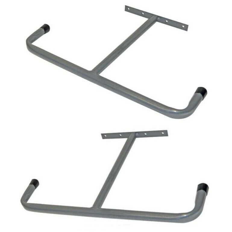 2 Large Ceiling Double Storage Hooks Garage Bike Tool T Ladder Overhead Brackets