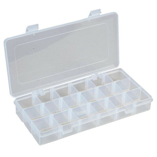 Storage Box Hard Plastic Adjustable Compartment Slot Plastic Craft Organizer