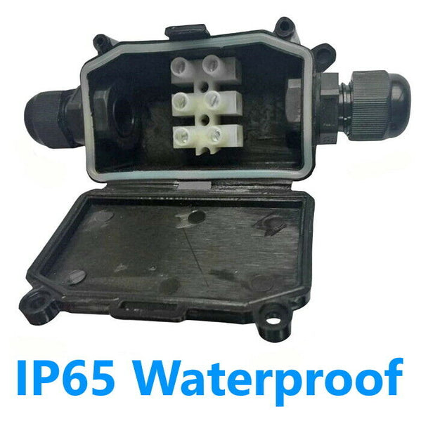 Outdoor IP65 Waterproof UV Junction Box Enclosure Electric Cables Terminal Block