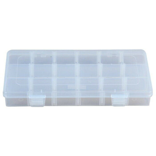 Storage Box Hard Plastic Adjustable Compartment Slot Plastic Craft Organizer