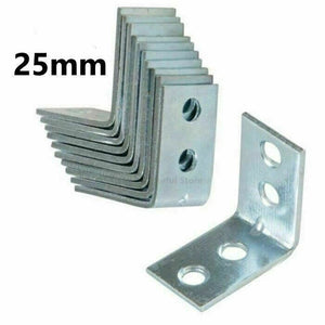 10x Corner Braces Right Angle L Shape Plate Fence Shelf Repair Brace Brackets