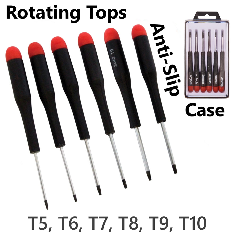 6 Torx Screwdriver Set Precision T5 T6 T7 T8 T9 T10 Tablets Phones Computers Car