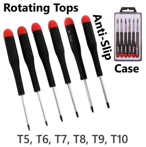 6 Torx Screwdriver Set Precision T5 T6 T7 T8 T9 T10 Tablets Phones Computers Car