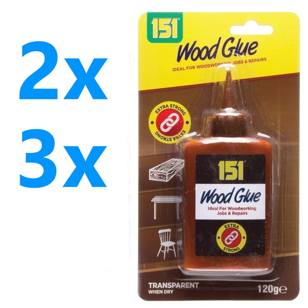 Wood Glue Clear Water Resistant Fix Fast Extra Strong Bond Non Foaming Adhesive